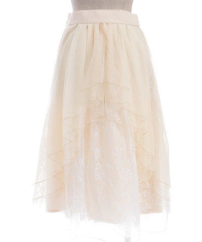 Back Frill Tulle Skirt