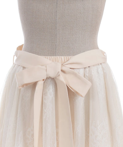 Back Frill Tulle Skirt