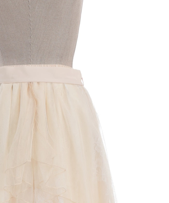 Back Frill Tulle Skirt