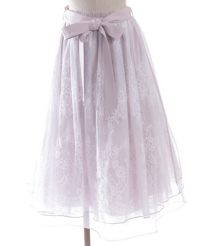 Back Frill Tulle Skirt