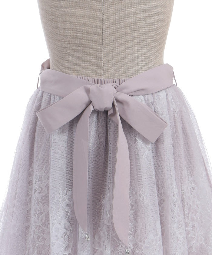 Back Frill Tulle Skirt