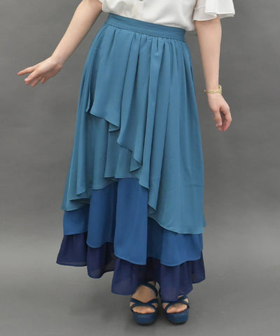 Gradation Frill Skirt