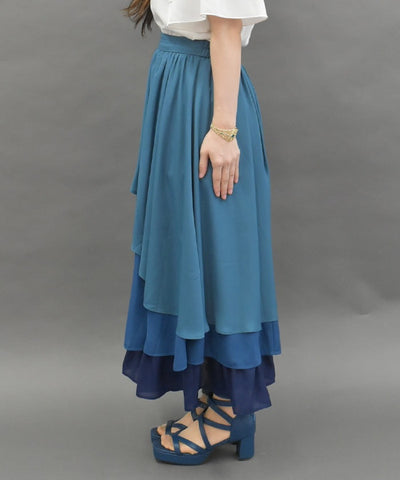 Gradation Frill Skirt