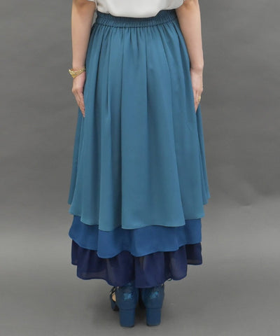 Gradation Frill Skirt