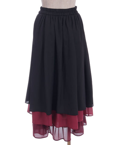 Gradation Frill Skirt