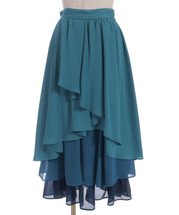 Gradation Frill Skirt