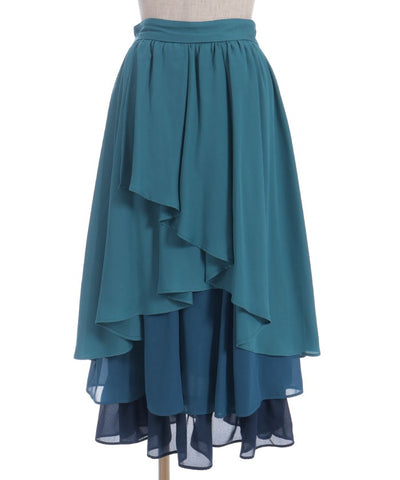 Gradation Frill Skirt