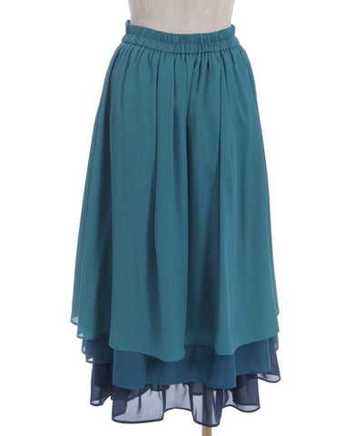 Gradation Frill Skirt