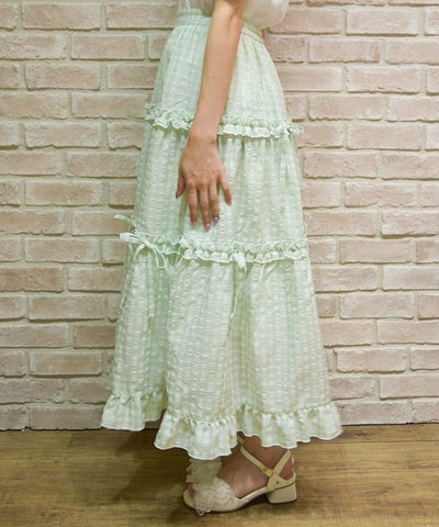 Gingham Tiered Skirt