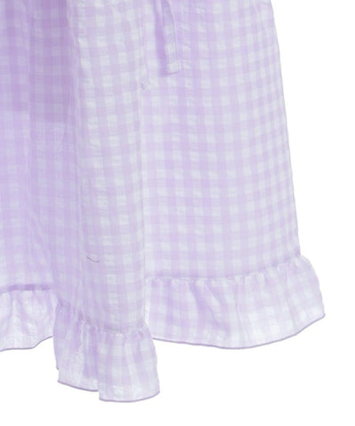 Gingham Tiered Skirt