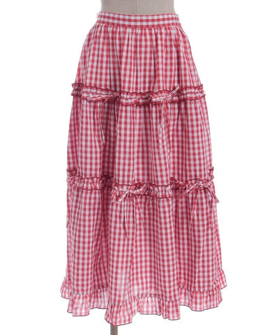 Gingham Tiered Skirt