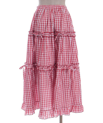 Gingham Tiered Skirt