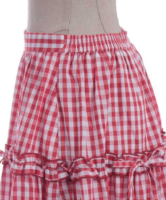 Gingham Tiered Skirt