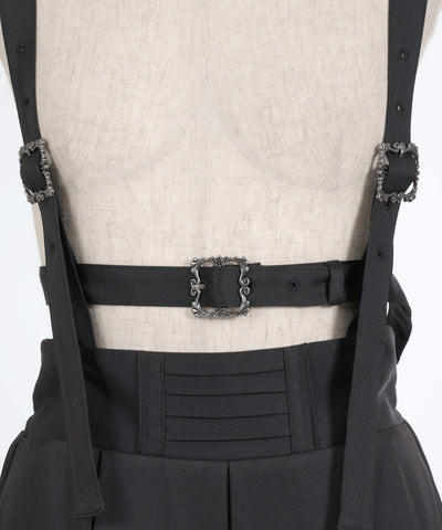 Belt Design Skirt with Suspenders