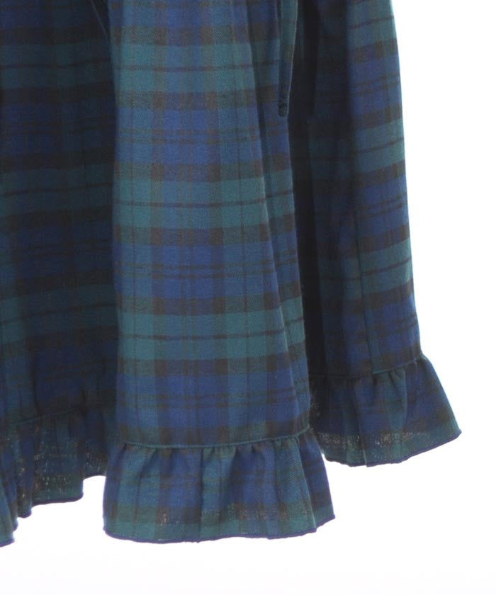 Plaid Pattern Tiered Skirt