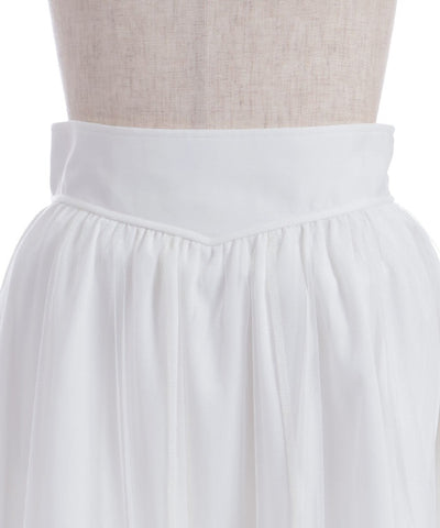Marine Tulle Ribbon Skirt