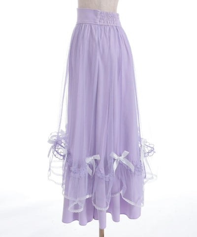 Marine Tulle Ribbon Skirt