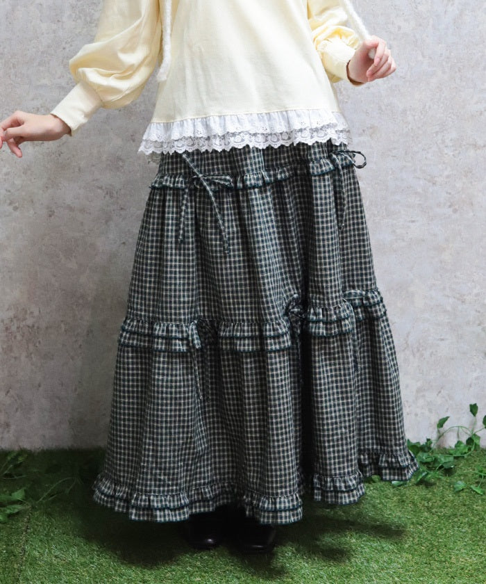 Yesstyle Tiered A Line Skirt Shop Tiered Pleated Maxi Skirt Best Sale