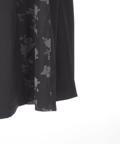 Flower Flocky Panel Skirt