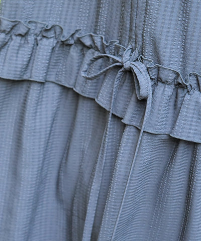 Drawstring Tiered Skirt