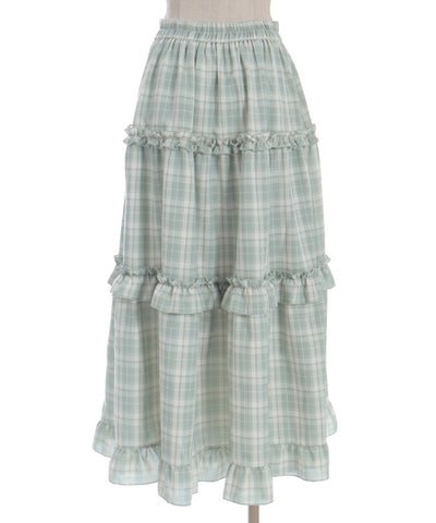 Drawstring Tiered Skirt