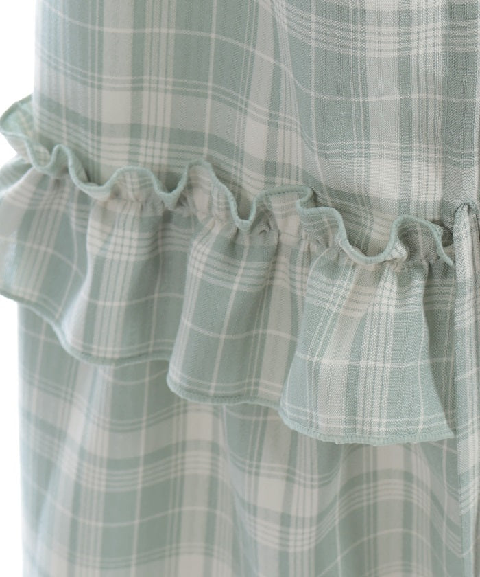 Drawstring Tiered Skirt