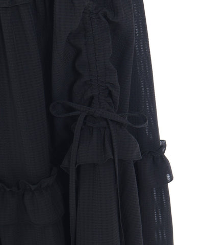 Drawstring Tiered Skirt