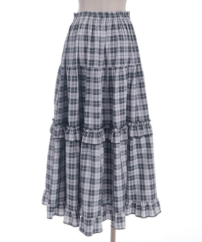 Drawstring Tiered Skirt