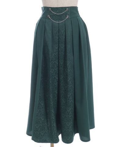 Jacquard & Pleated Skirt