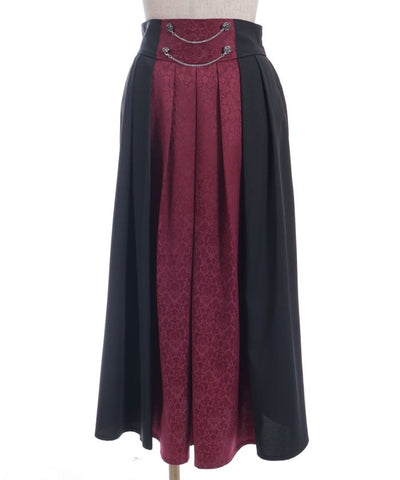 Jacquard & Pleated Skirt