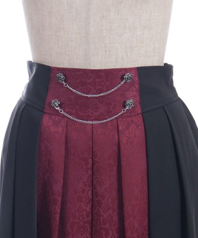 Jacquard & Pleated Skirt