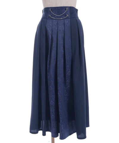 Jacquard & Pleated Skirt