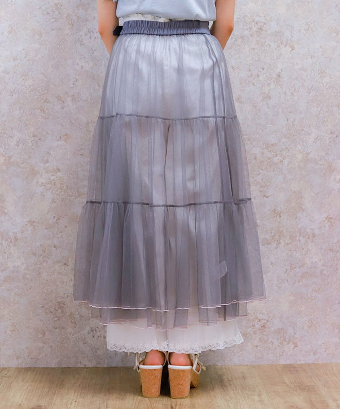 Layered Tulle Frill Skirt