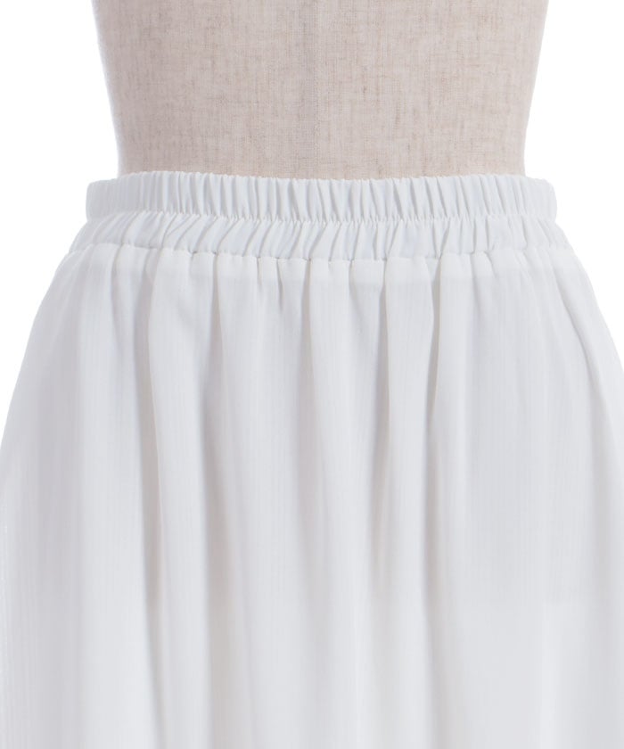 Ribbon & Bouquet Embroidery Skirt