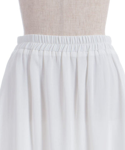 Ribbon & Bouquet Embroidery Skirt
