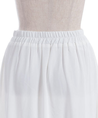 Ribbon & Bouquet Embroidery Skirt