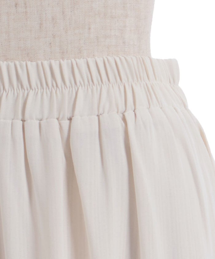 Ribbon & Bouquet Embroidery Skirt