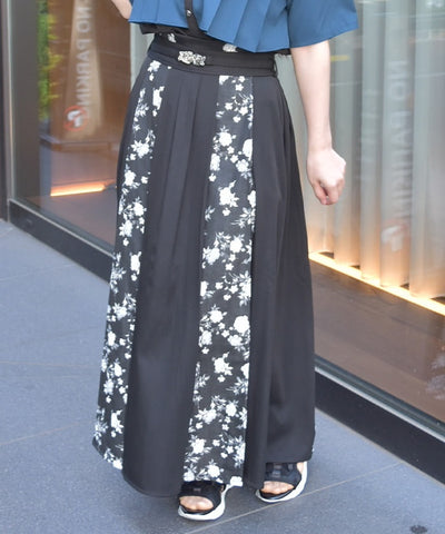 Rose Belt Jacquard Skirt