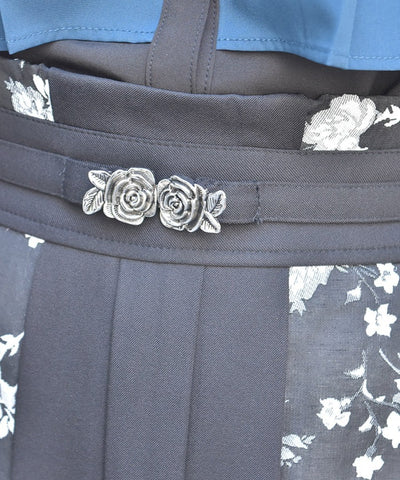 Rose Belt Jacquard Skirt