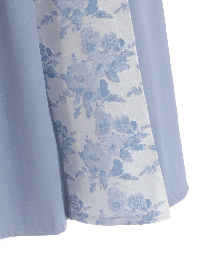 Rose Belt Jacquard Skirt