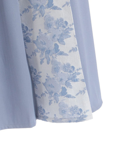 Rose Belt Jacquard Skirt