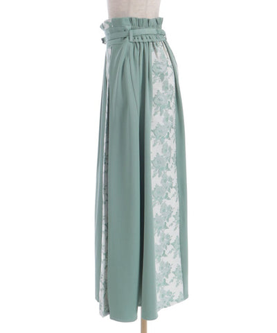 Rose Belt Jacquard Skirt