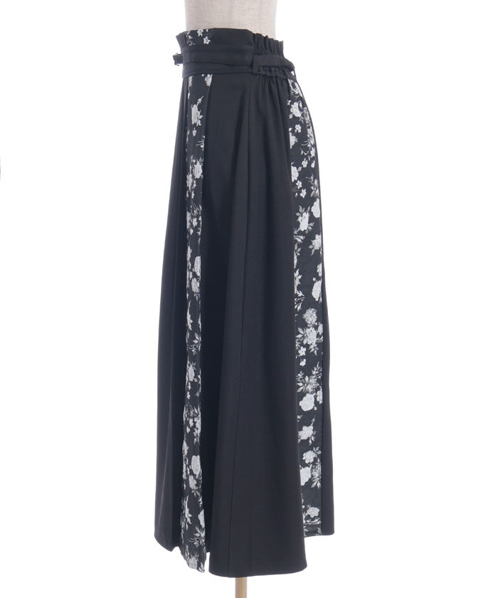 Rose Belt Jacquard Skirt