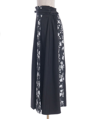 Rose Belt Jacquard Skirt