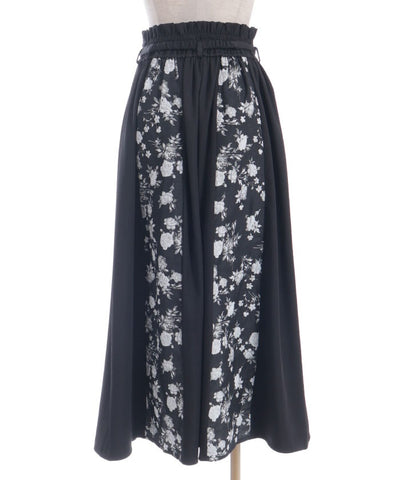 Rose Belt Jacquard Skirt