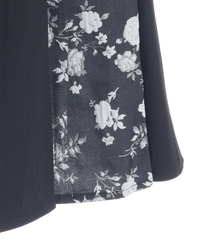 Rose Belt Jacquard Skirt