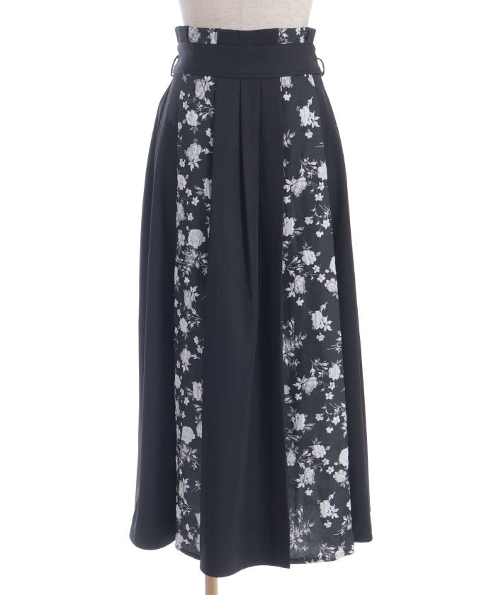 Rose Belt Jacquard Skirt