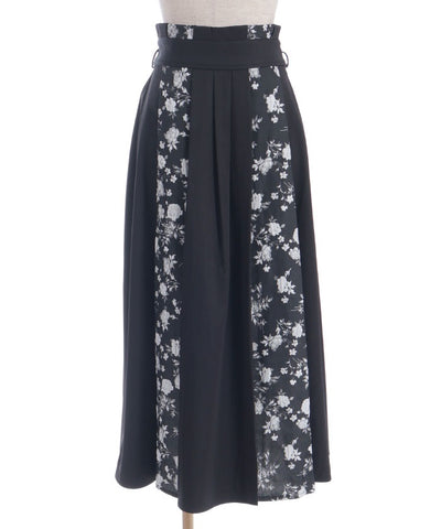Rose Belt Jacquard Skirt