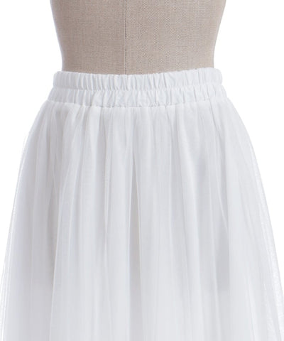 Whip Frill Tulle Skirt