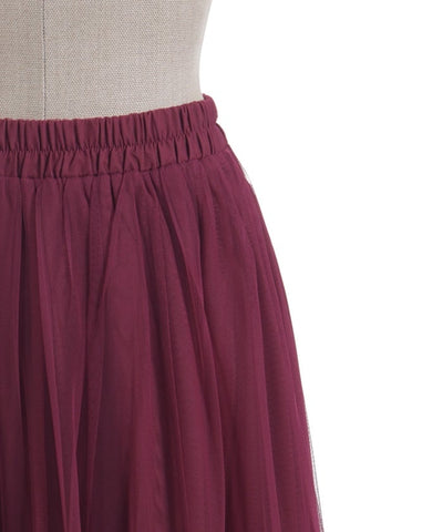 Whip Frill Tulle Skirt